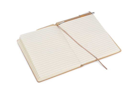 Korkový zápisník s perem TESSO A5