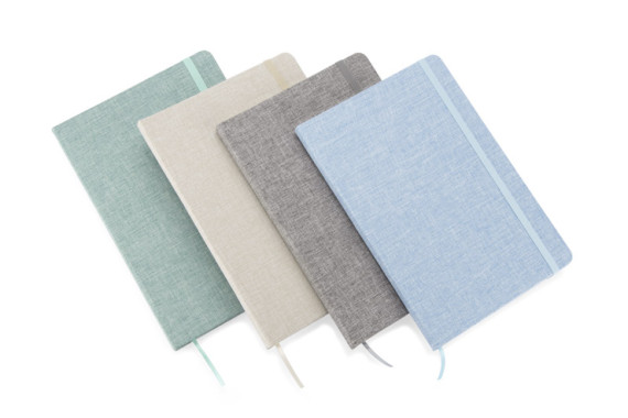 Bavlněný recyklovaný zápisník BIVELLO A5