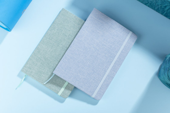 Bavlněný recyklovaný zápisník BIVELLO A5