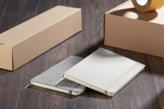 Bavlněný recyklovaný zápisník BIVELLO A5