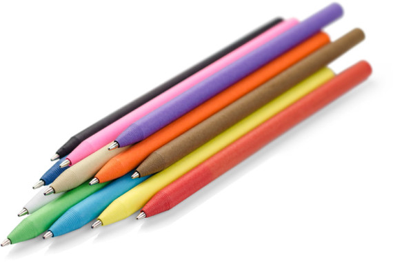 Papírové kuličkové pero PINKO