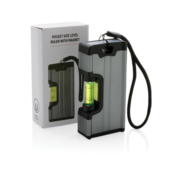 Kapesní pravítko s vodováhou a magnetem