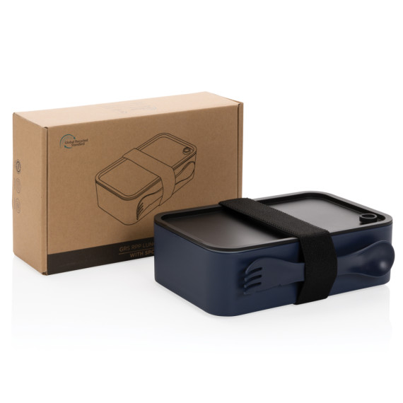 Krabička na jídlo s příborem z GRS recyklovaného PP