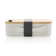 Krabička na jídlo z RCS recykl. plastu s bambusovým víkem