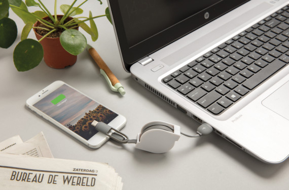 Svinovací nabíjecí kabel 3 v 1