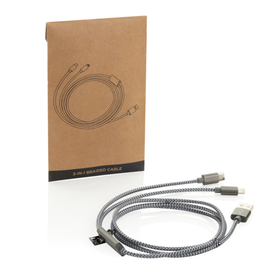 Opletený kabel 3 v 1