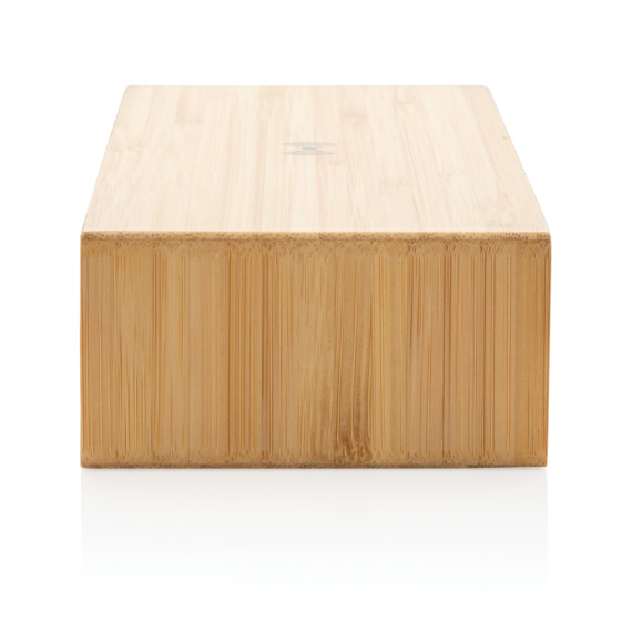 Bambusové digitální hodiny s bezdrátovou nabíječkou 5W