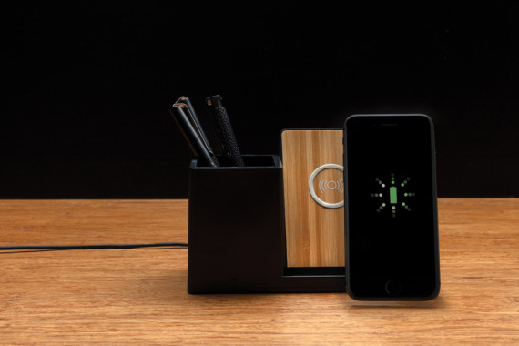 Bambusová bezdrátová nabíječka Ontario 10W a RCS rABS