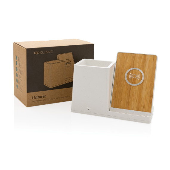 Bambusová bezdrátová nabíječka Ontario 10W a RCS rABS