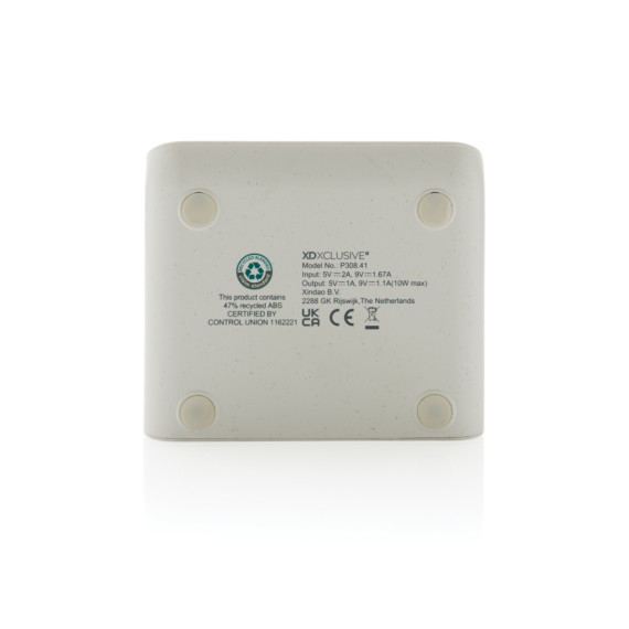 Bezdrátový stojánek Ontario 10W z bambusu a RCS rABS