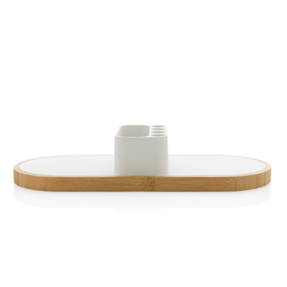 Bezdrátová nabíječka Ontario 10W z RCS rec. plastu a bambusu