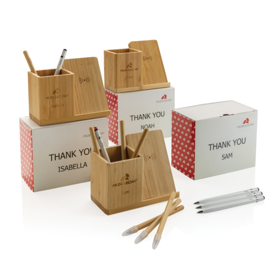 Bambusová bezdrátová nabíječka Calgary 10W