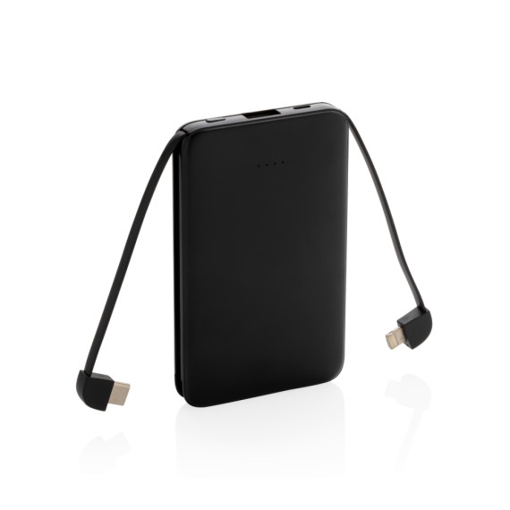 Kapesní powerbanka 5 000 mAh s integrovaným kabelem