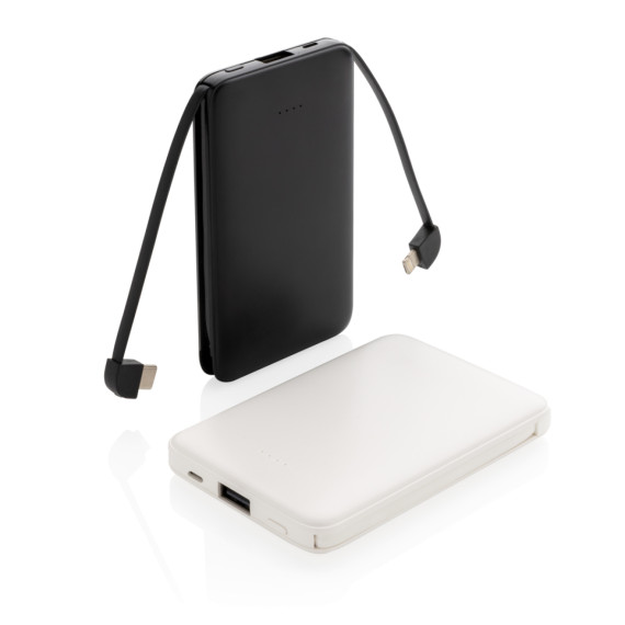 Kapesní powerbanka 5 000 mAh s integrovaným kabelem