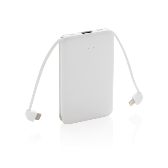 Kapesní powerbanka 5 000 mAh s integrovaným kabelem