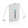 Kapesní powerbanka 5 000 mAh s integrovaným kabelem