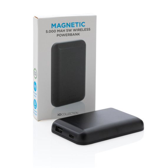 Magnetická bezdrátová powerbanka 5 000 mAh 5W