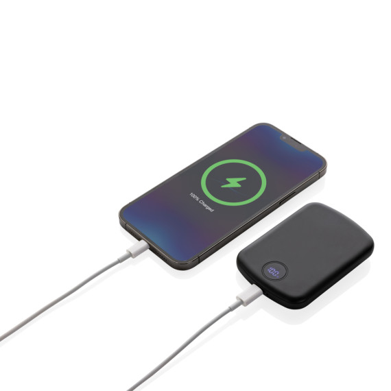 Magnetická powerbanka 5000mAh MagBoost z RCS recykl. plastu