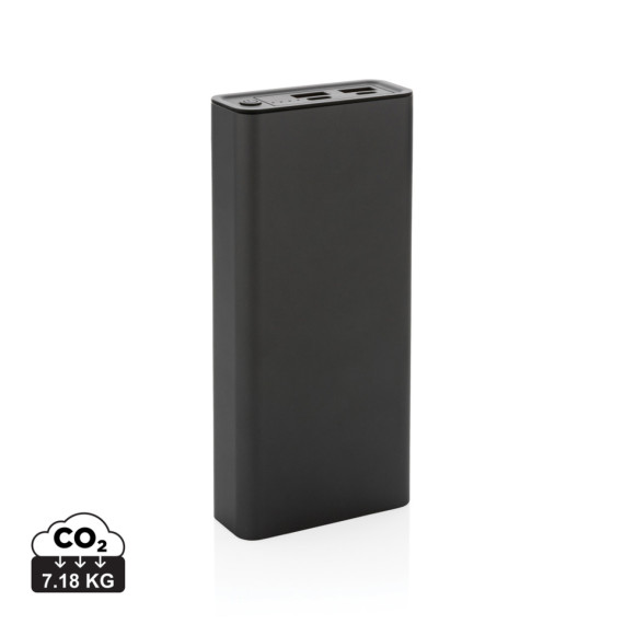 Powerbanka Terra 20 000mAh 20W z recyklovaného hliníku a ABS
