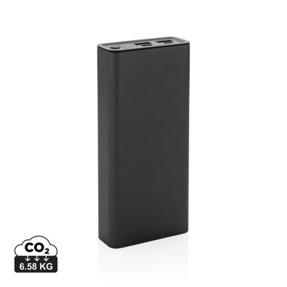 Powerbanka Terra 20 000mAh 20W z recyklovaného hliníku a ABS