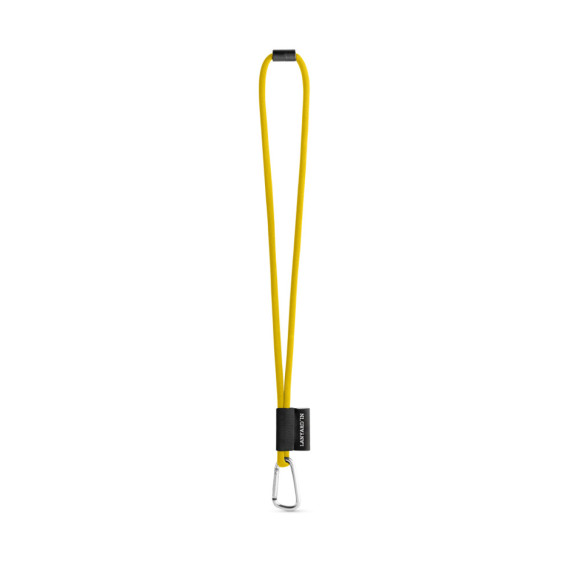 75089. SET Lanyard TUBE Long (Ø 7 mm) s karabinou ve tvaru D 55 mm a bezpečnostní sponou Ø 7 mm