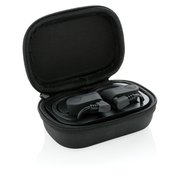 TWS sportovní sluchátka v nabíjecí krabičce