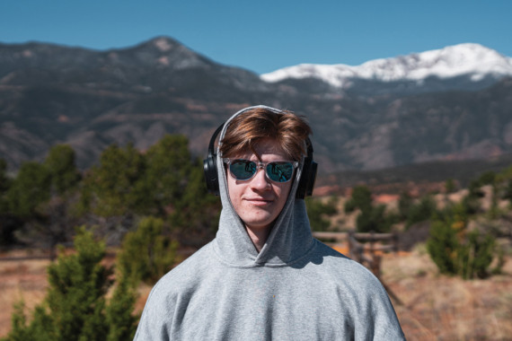 Skládací sluchátka Elite z RCS recyklovaného plastu