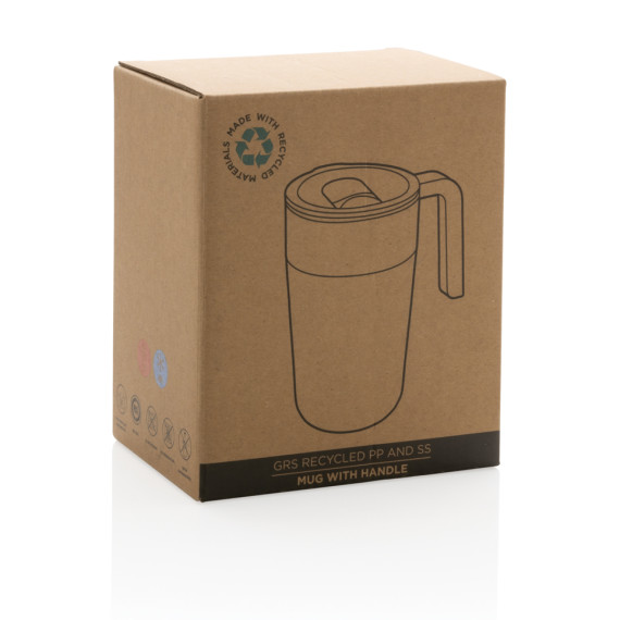 Hrnek s madlem z GRS recyklované oceli a plastu