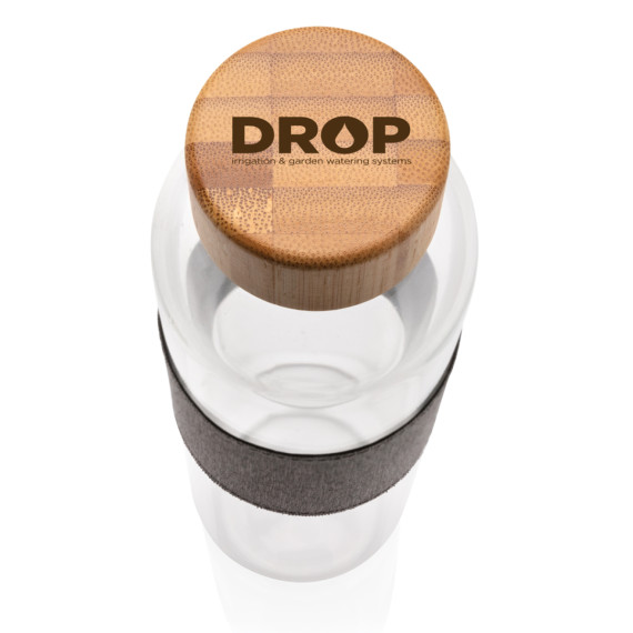 Skleněná láhev s bambusovým uzávěrem Impact