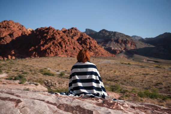 Plážová osuška XL Ukiyo Yukari z recykl. bavlny AWARE™