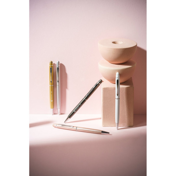 JULIE. Recyklovaný hliník (100% rAL) kuličkové pero s dotykovou špičkou