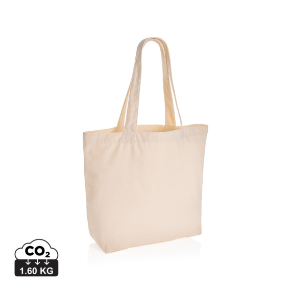 Nebarvená taška s kapsou Impact z 240g recykl. canvas AWARE™