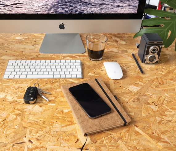 Korkový poznámkový blok A5 s tvrdou vazbou