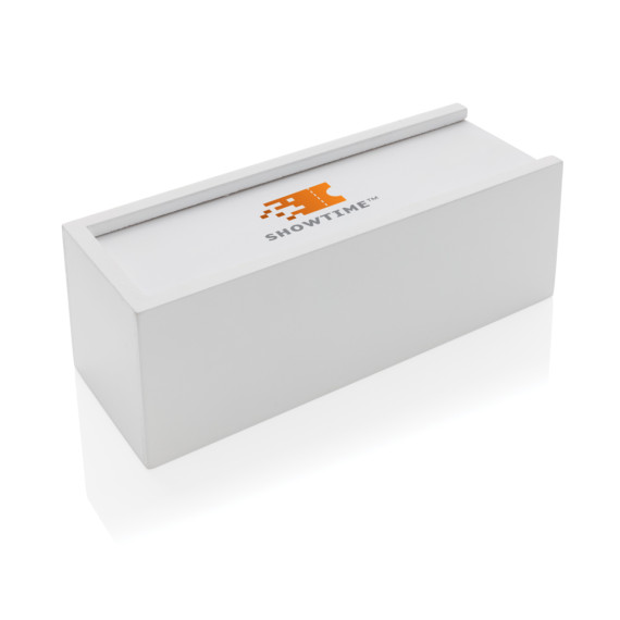 Skládací věž z dřevěných kvádrů v krabičce