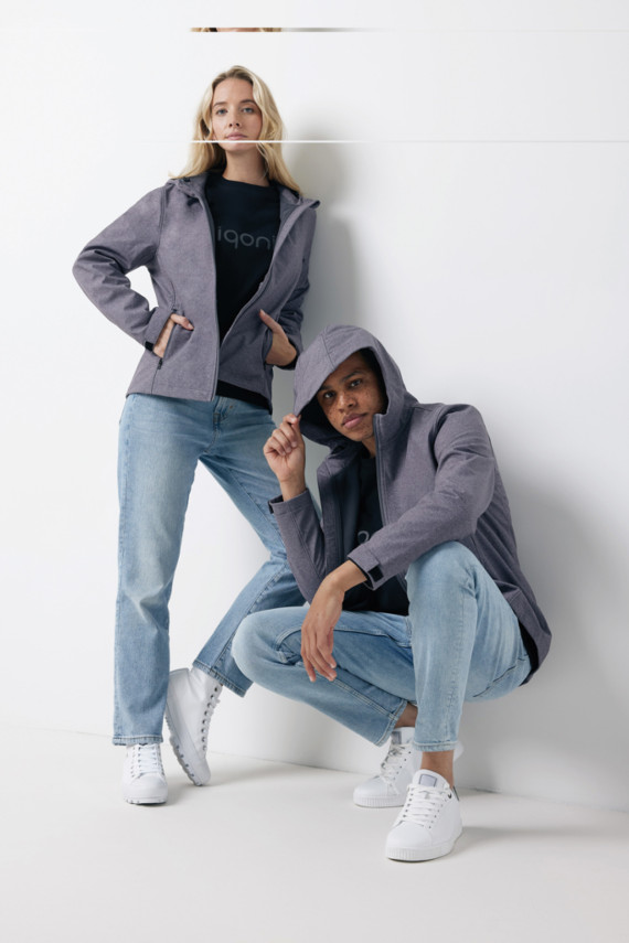 Pánská soft shell bunda IQONIQ Makalu z recykl. polyesteru