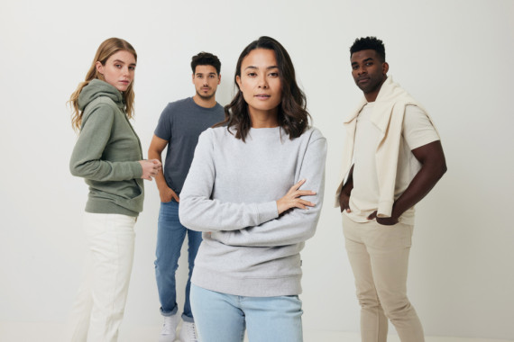 Nebarvené tričko IQONIQ Manuel z recykl. bavlny