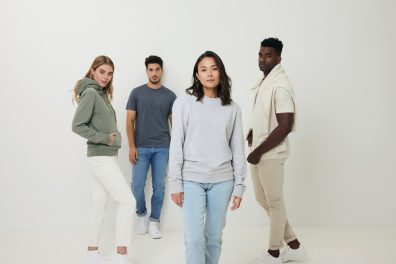 Nebarvená mikina IQONIQ Denali z recykl. bavlny