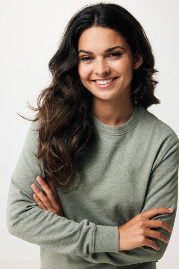 Nebarvená mikina IQONIQ Denali z recykl. bavlny