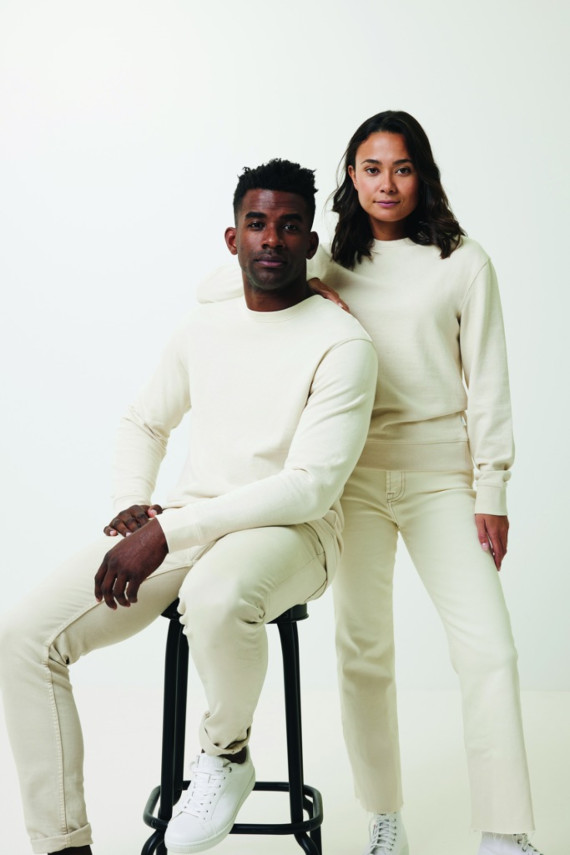 Nebarvená mikina IQONIQ Denali z recykl. bavlny