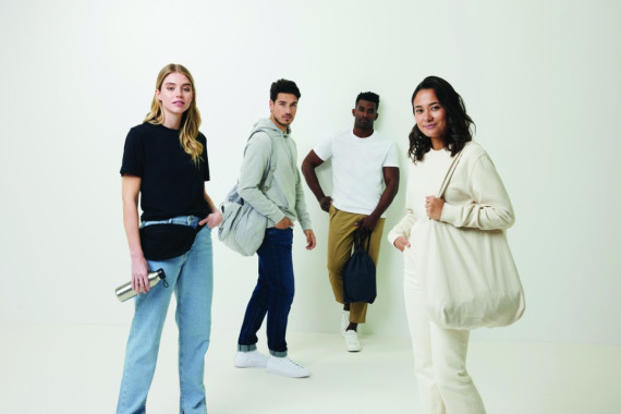 Nebarvená mikina IQONIQ Denali z recykl. bavlny