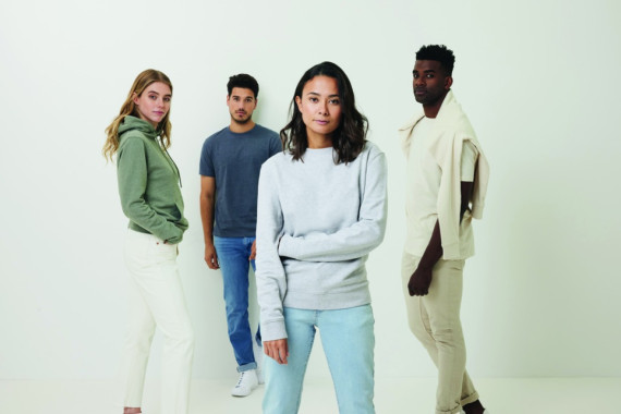 Nebarvená mikina IQONIQ Denali z recykl. bavlny