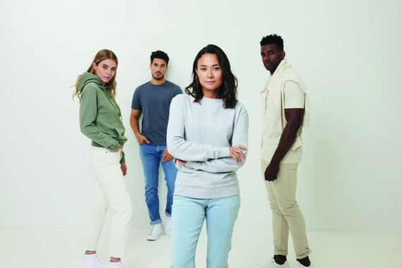 Nebarvená mikina IQONIQ Denali z recykl. bavlny