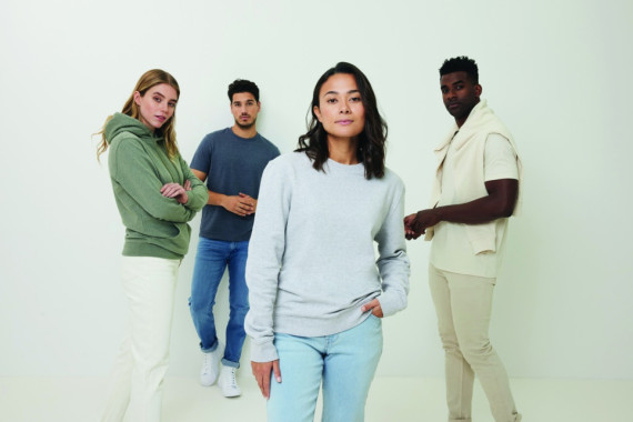 Nebarvená mikina IQONIQ Denali z recykl. bavlny