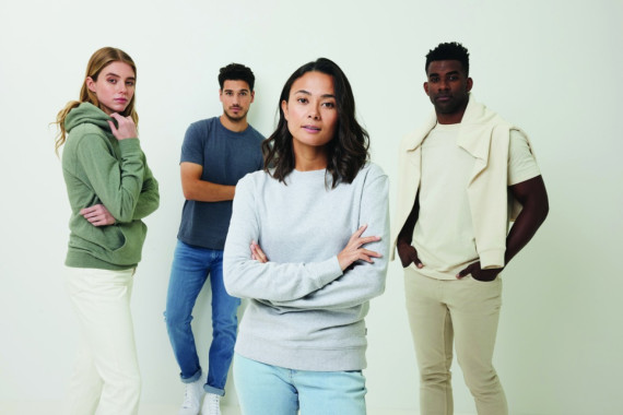 Nebarvená mikina IQONIQ Denali z recykl. bavlny