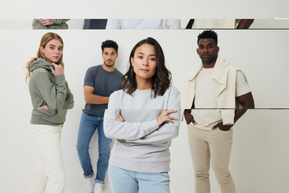 Nebarvená mikina IQONIQ Denali z recykl. bavlny