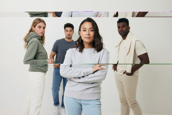 Nebarvená mikina IQONIQ Denali z recykl. bavlny