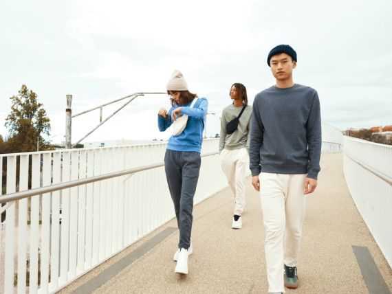 Nebarvená mikina IQONIQ Denali z recykl. bavlny