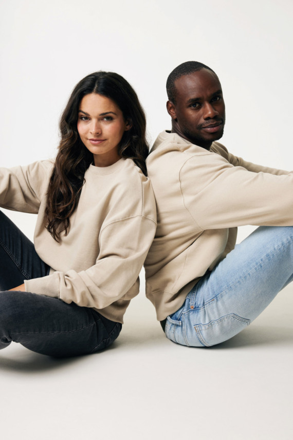 Mikina IQONIQ Kruger relaxed fit z recykl. bavlny