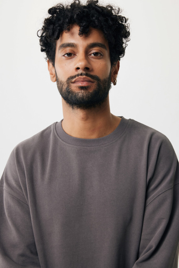 Mikina IQONIQ Kruger relaxed fit z recykl. bavlny