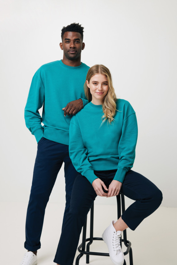 Mikina IQONIQ Kruger relaxed fit z recykl. bavlny